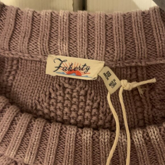 Faherty Sun-washed Cable Crewneck Sweater - Picture 3 of 4